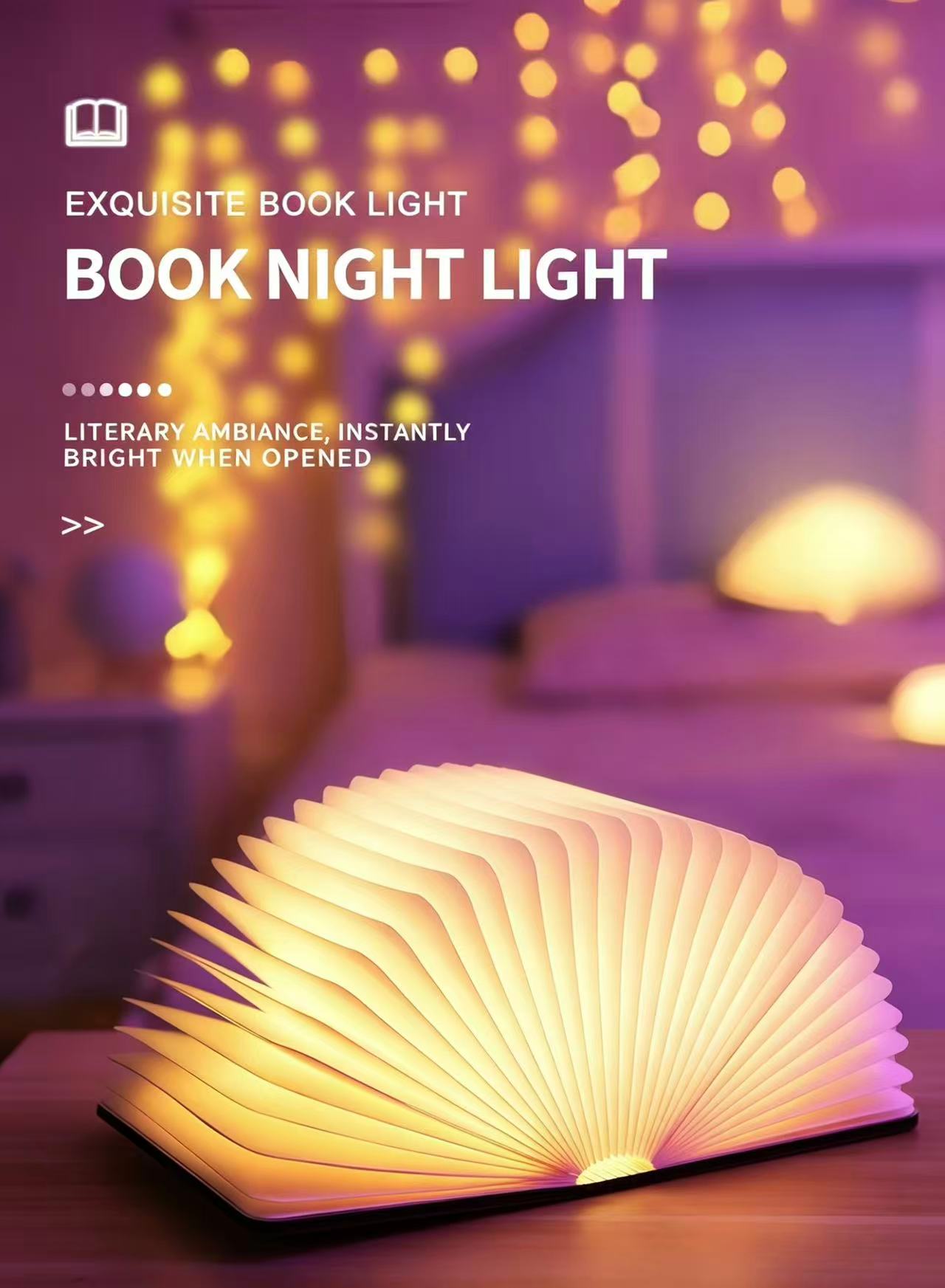 Book Lamp with data cable
